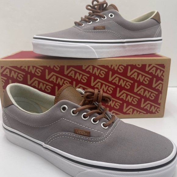Vans Men’s Era 59 (C&L) Frost Gray/Acid Denim SneakersVN0A38FSQ70